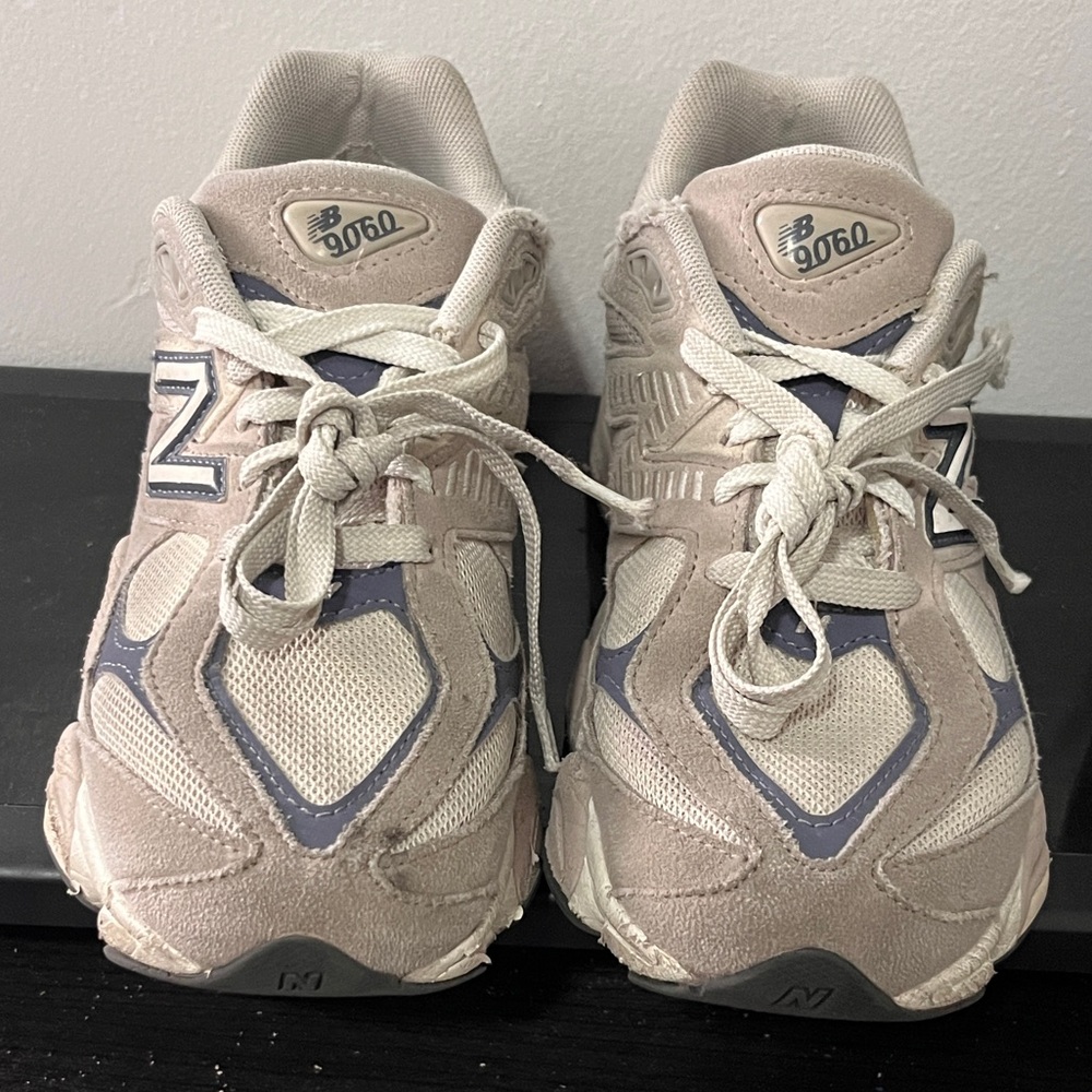 New Balance 9060 Beige with Lavender and Grey Accent Sneakers